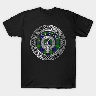 Clan Gunn Crest & Tartan Knot (Latin) T-Shirt